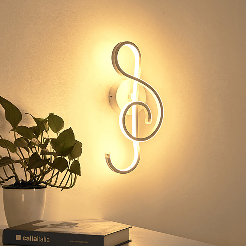 Creative  Musical note Led Wall Lamp