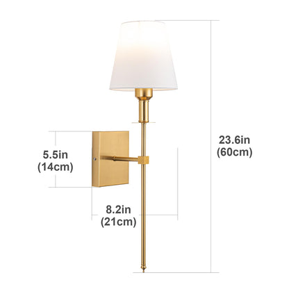 2 set Wall Light for Bedroom, Lounge, Dinning ( Color : Gold )